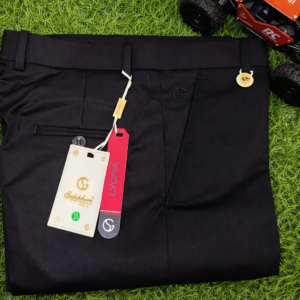 Sapphire Gold Premium Black Slim-Fit Formal Pant