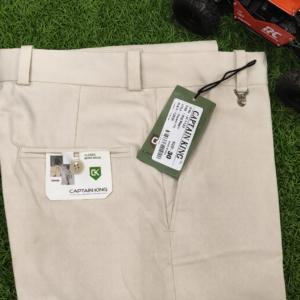 Captain King Premium Cream Slim-Fit Formal Pant