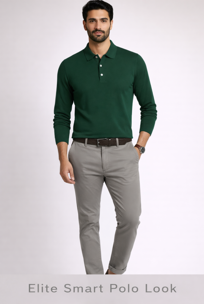 lite Smart Polo Look